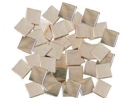 Шоколад порционный 5г горький в золоте, 250шт/уп. - арт.184593