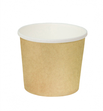 Контейнер бум. суповой КРАФТ 500мл без крышки OSQ Round Bowl  30/450 РБ - арт.188982+188984