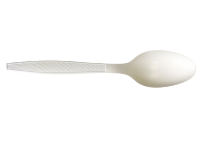Ложка 180мм, белая эко (БИОполимер) 20шт/уп. 1000шт/кор РФ - арт.188555