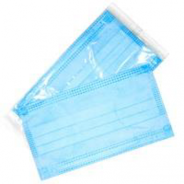 Маска одноразовая 3х-слойная в индивидуальной упаковке, 175*95 мм
