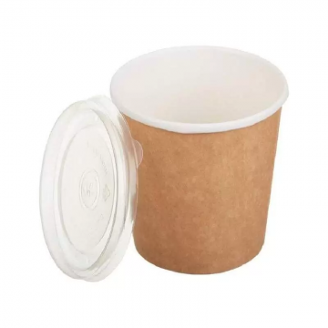 Одноразовая картонная упаковка для супов, каш, салатов