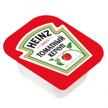 Соус порционный ХАЙНЦ (Heinz) 25г ТОМАТ КЕТЧУП 125шт/кор. РФ - арт.187213