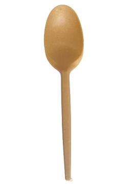 Ложка 168мм, древ.волокно, золотист 50/уп20уп/кор - арт.186617