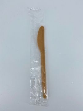 Нож 168мм, древ.волокно, золотист в инд.упак. - арт.186825