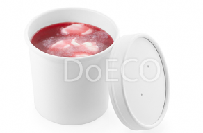 Одноразовая картонная упаковка для супов, каш, салатов