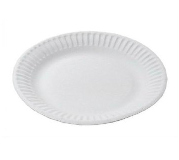 Тарелка d230мм белый картон 50/500кор. РФ - арт.187600