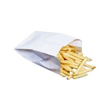 Пакет для фри (120+50)*100 белый ЖБ 50г 3000шт/кор РБ - арт.186726
