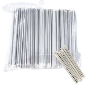 Трубочки бум. d6мм 195мм "Шварц" в инд. уп., черные