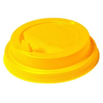 Крышка d 80 мм с клапаном ЖЕЛТАЯ (УК-80К)100/2000кор., РБ - арт.188185