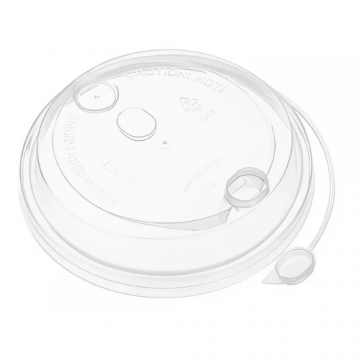 Крышка d 80 мм с пробивным слотом и заглушкой ПРОЗРАЧНАЯ ПП 50/1000 РФ - арт.188367