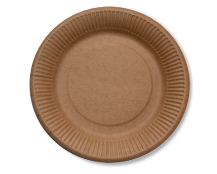 Тарелка картон d 180мм КРАФТ Papperskopp 100/1000 - арт.188237