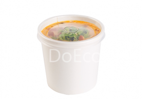 Одноразовая картонная упаковка для супов, каш, салатов