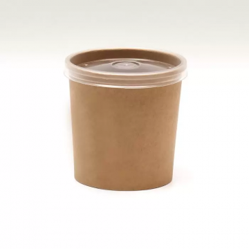 Одноразовая картонная упаковка для супов, каш, салатов