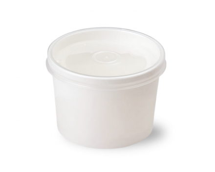 Контейнер-суп 300мл Белый c крышкой 50/500 РФ - арт.186550