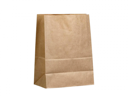 Пакет на вынос (260+150)*340мм крафт 70г/м2 500шт/кор РБ - арт.187578