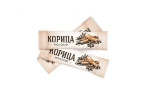 Корица порционная молотая, фасованная в стик по 0,3 гр., коробка 1250 шт.|ПСПфабрик|