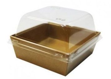 Салатник Smart Pack Крафт, 550 мл + крышка (50/450) - арт.187515 + 187517