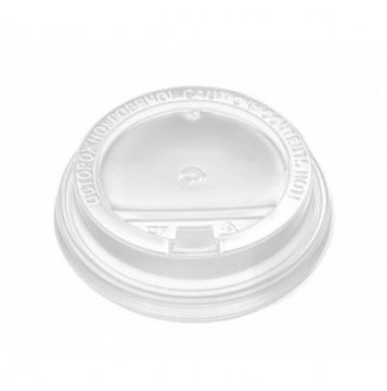 Крышка d 90 мм с клапаном ПРОЗРАЧНАЯ (УК-90К)100/2000кор., РБ - арт.188697