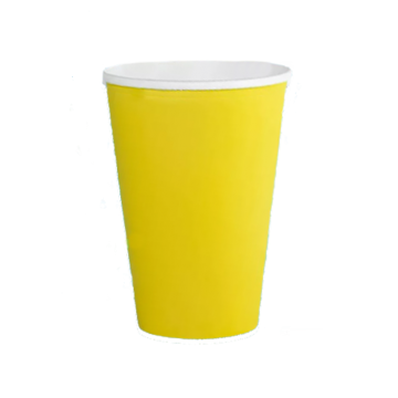 НВ80-280 Стакан бумажный 250 мл ЖЕЛТЫЙ , 50/1400 РФ - арт.189065