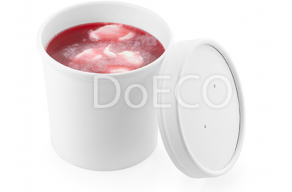 Одноразовая картонная упаковка для супов, каш, салатов