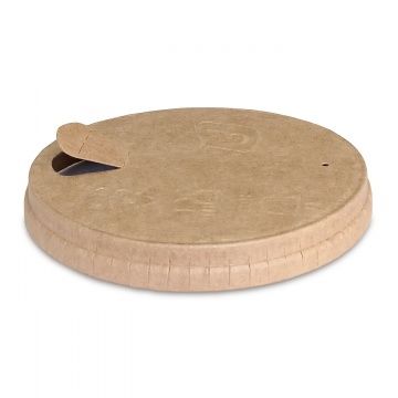 Крышка бумажная d 90 мм с клапаном КРАФТ 50/1000 РФ - арт.188462