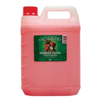 Мыло жидкое "Зодиак" перламутровое, Земляника, канистра, 5000 мл