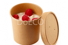 Одноразовая картонная упаковка для супов, каш, салатов