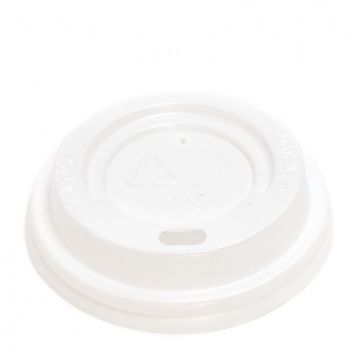 Крышка d 70 мм БЕЛАЯ д/стаканов, хол/гор, 100/1000кор. РФ - арт.184859