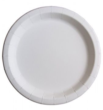 Тарелка ламинир. картон d 230мм БЕЛАЯ Papperskopp 50/1000 - арт.188418