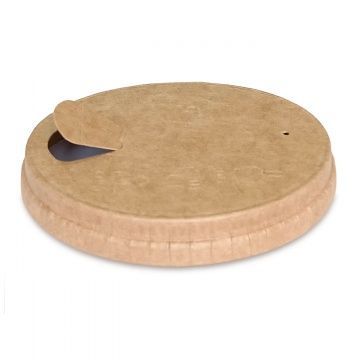 Крышка бумажная d 80 мм с клапаном КРАФТ 50/1000 РФ - арт.188460