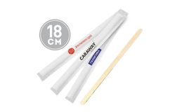 Размешиватель в индивидуальной упаковке с логотипом Заказчика, 180мм, ерево