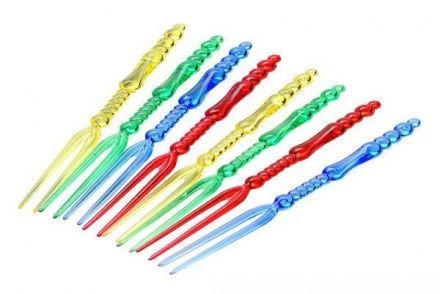 Вилка д/канапе 110мм Ассорти ПС 250шт/уп. 15уп/кор РФ - арт.188443